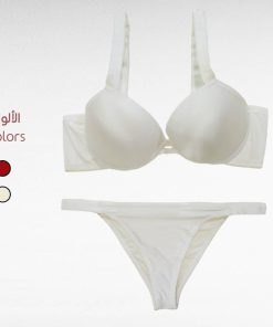 ست سوتین پوش آپ با طرح گل‌های ظریف