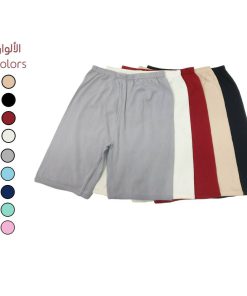 شورت نخی زنانه طرح‌دار